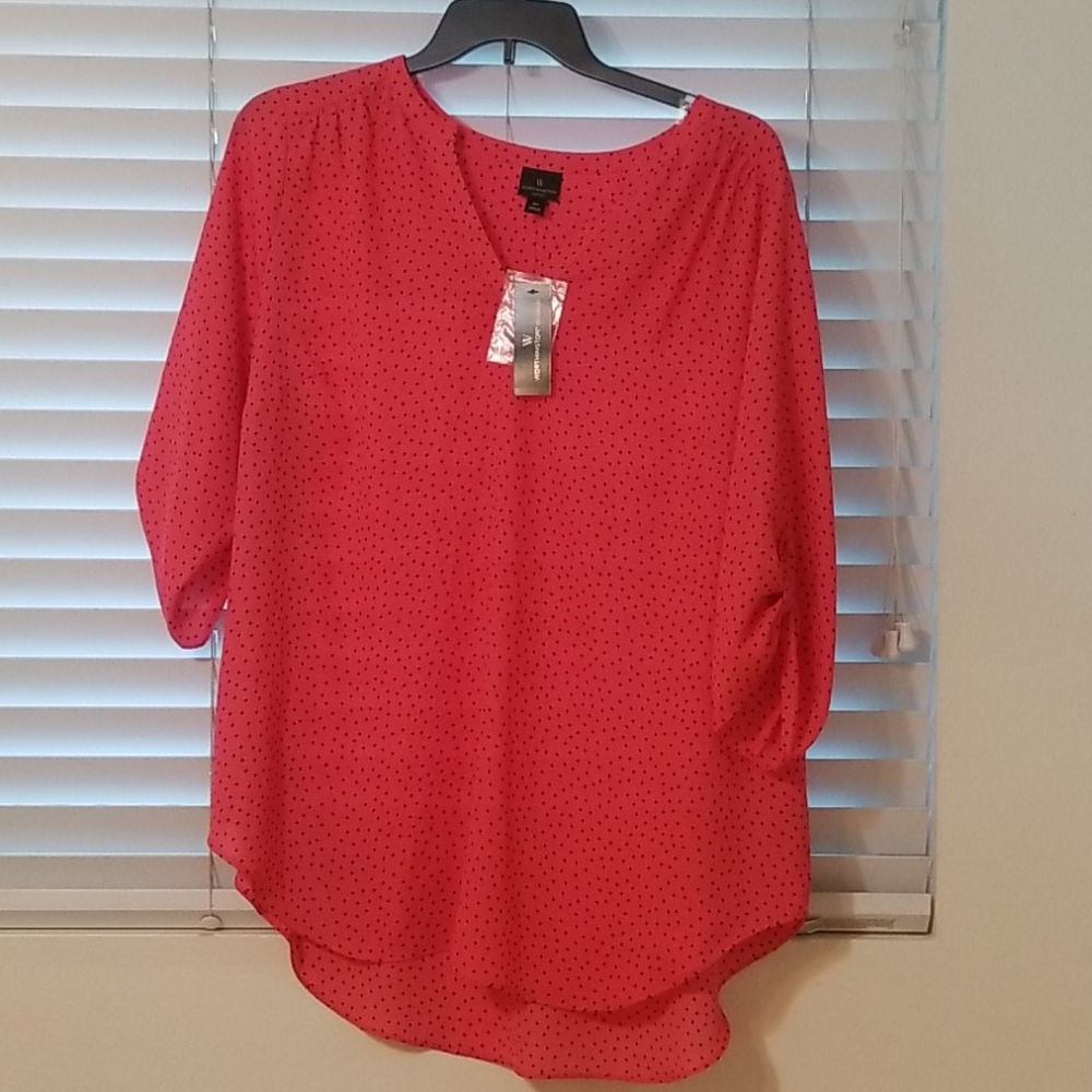 Worthington Blouse 3/4 sleeve 2x New